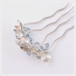 新光飾品新品促銷(xiāo) 韓國(guó)水晶花插梳，盤(pán)發(fā)必備時(shí)尚發(fā)飾